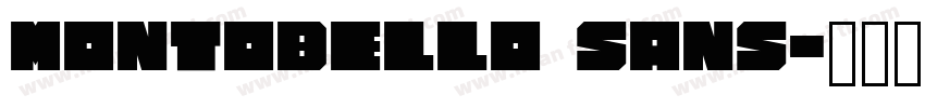 MONTOBELLO SANS字体转换